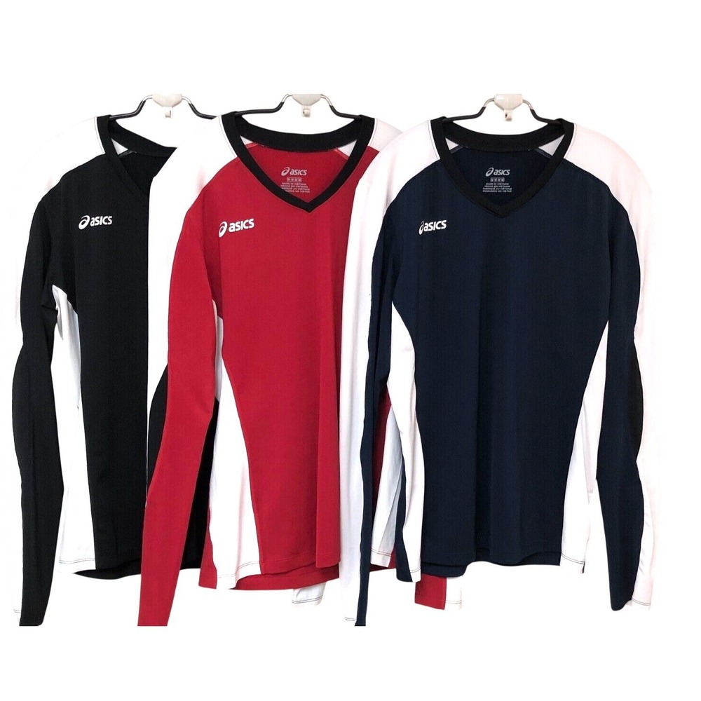 Lot of 3 Asics Womens M Performance‎ Jersey Top Workout Run Activewear